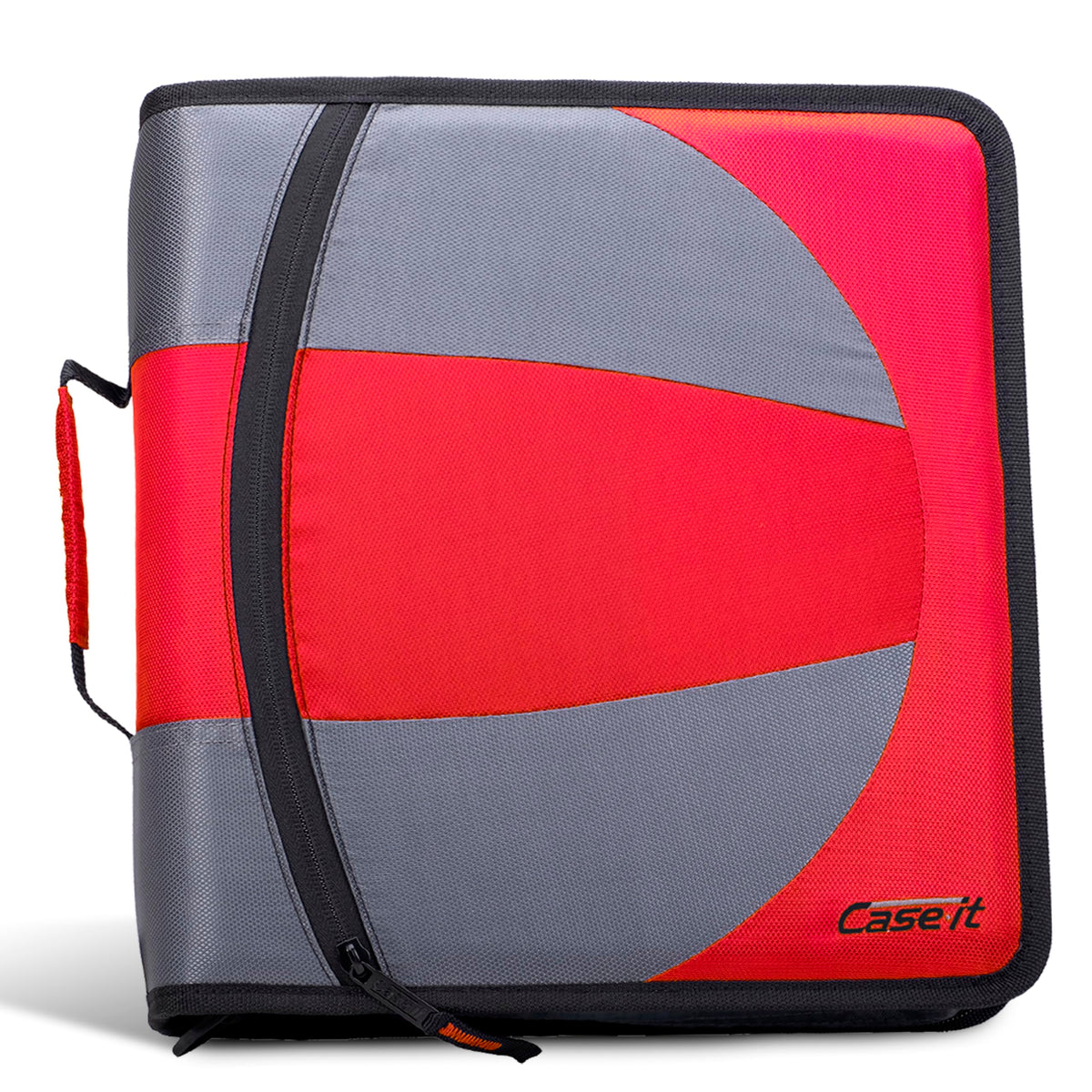 Case-it Dual Binder | 1.5" D-Rings | 600-Sheet | Dual-101 Fire Engine Red