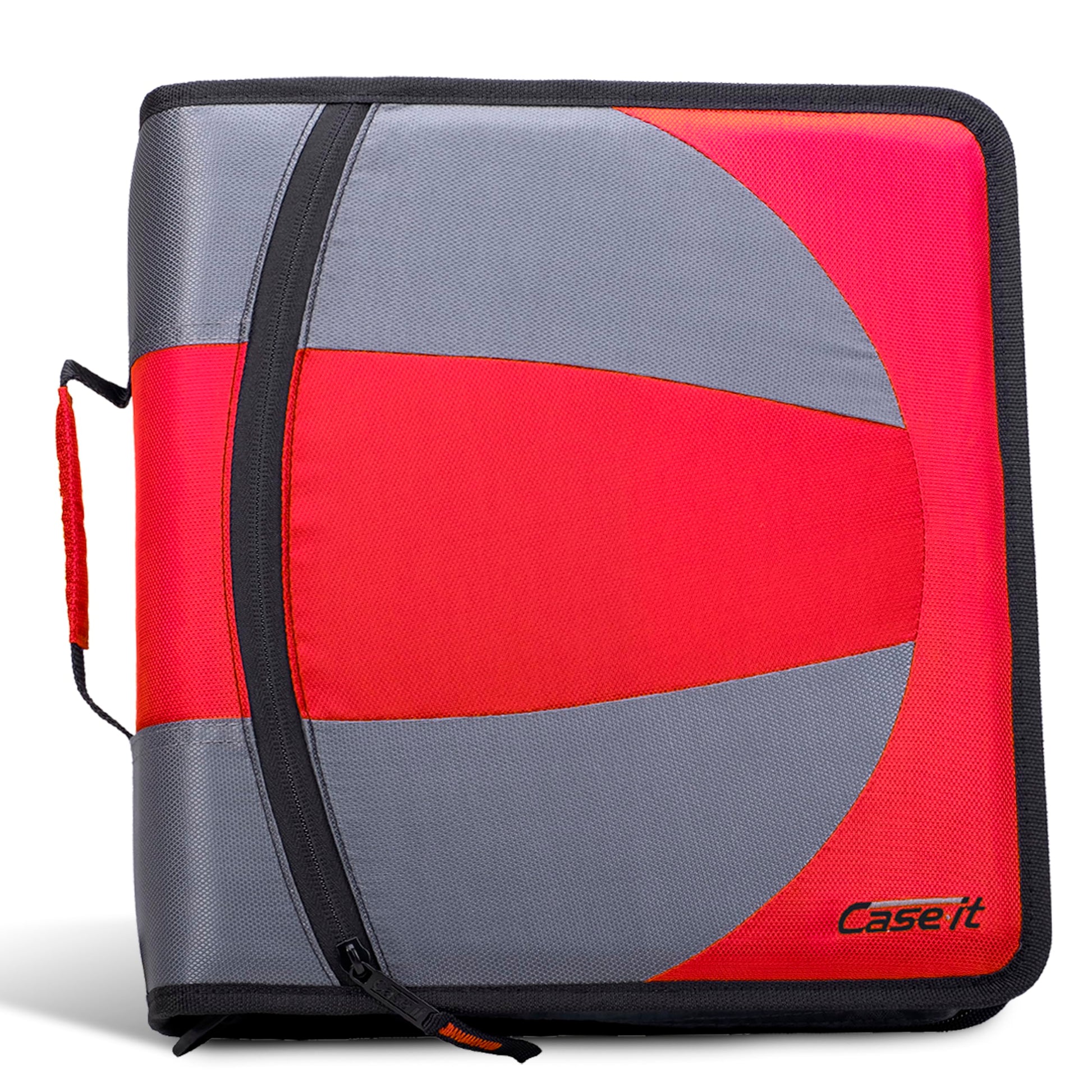 Case-it Dual Binder | 1.5" D-Rings | 600-Sheet | Dual-101 Fire Engine Red