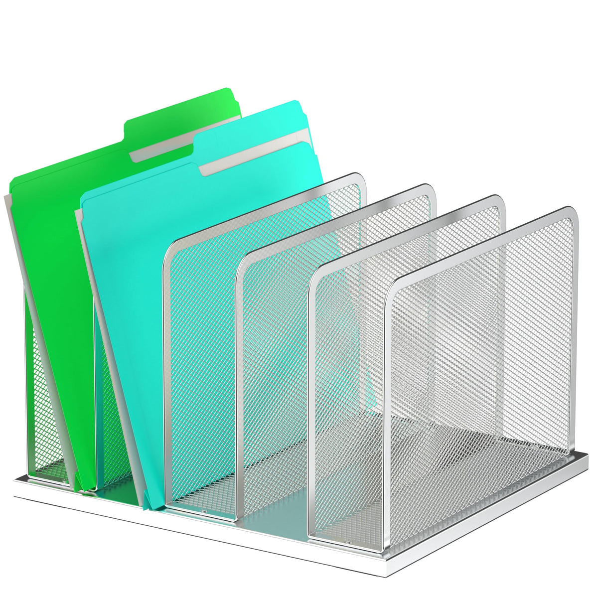 Kuntine.B Desk File Organizer Upright Mesh Desktop Organizer File Sorter Office Organization File