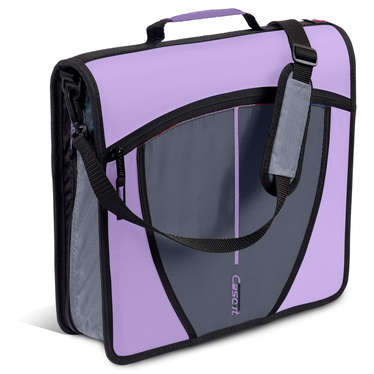Case-it School Zipper Binder | 3-Inch O-Rings | 600-Sheet | D-146 Lavender