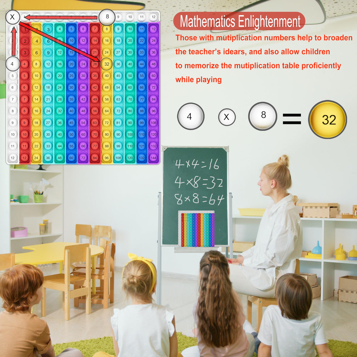 Math Games for Kids - Math Flash Cards - Interactive Practice Kit Pop It Practice with Addition