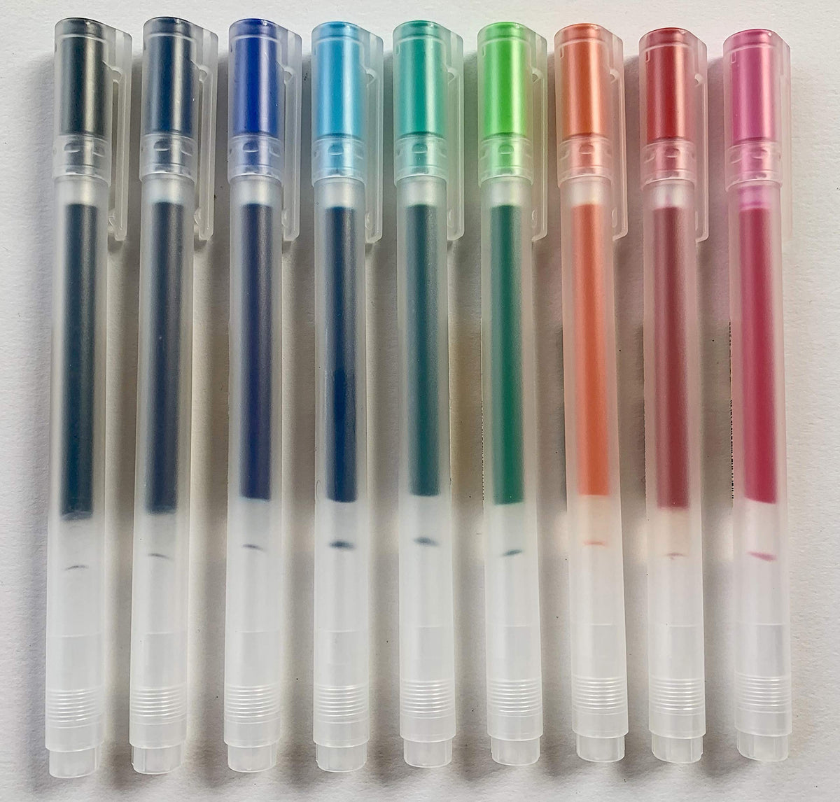 MUJI Gel Ink Ballpoint Pens [0.5mm] 9-colors Pack by Muji