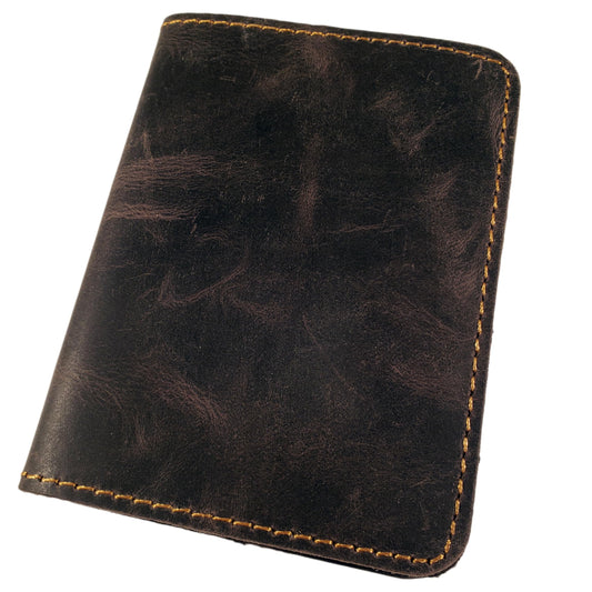 Rustic Ridge Leather Refillable Leather Pocket Notebook - Mini Composition Cover - Fits Standard