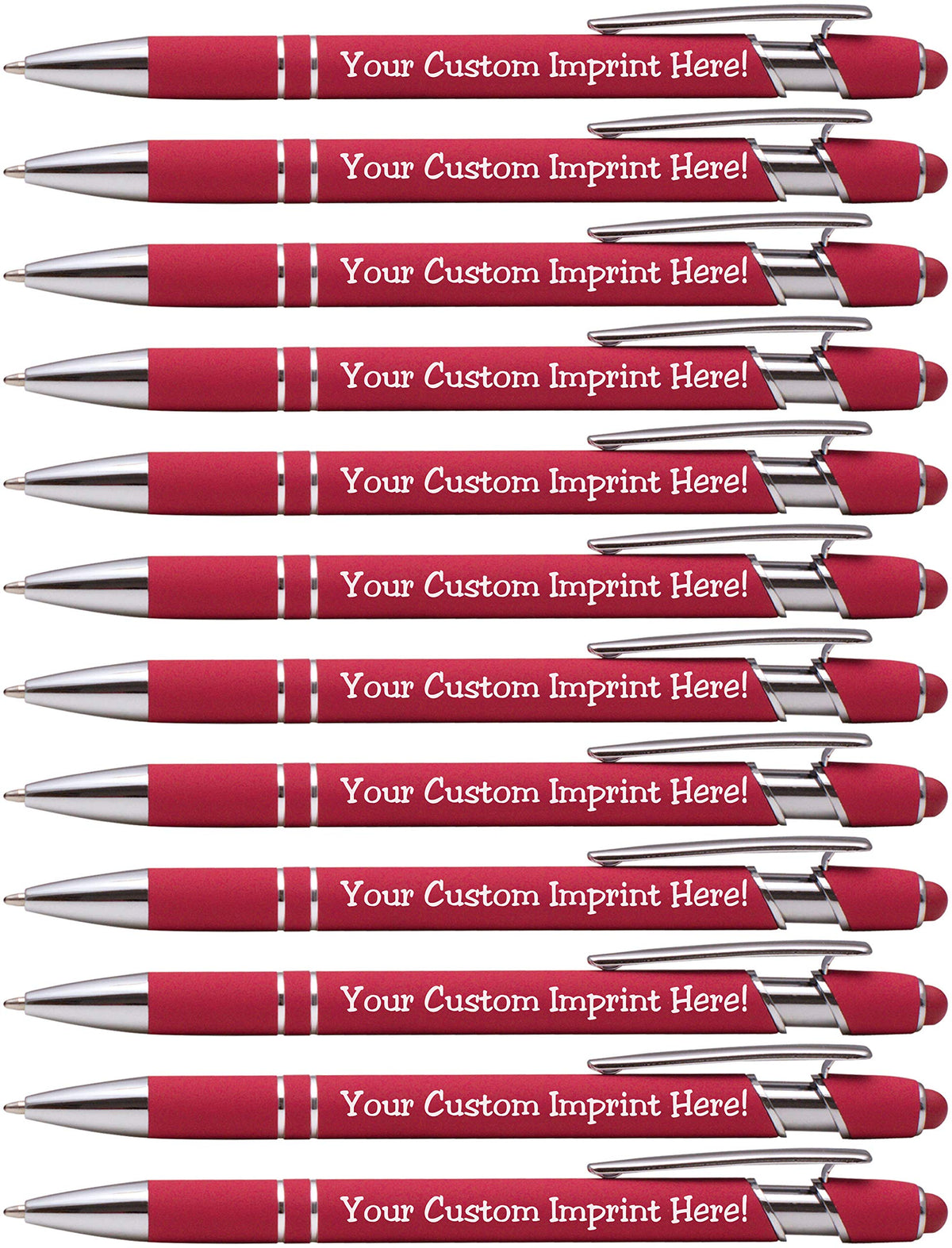 ExpressDesigns™ - Premium Custom Pens with Stylus | Burst of Color | Personalized Soft-Touch Metal