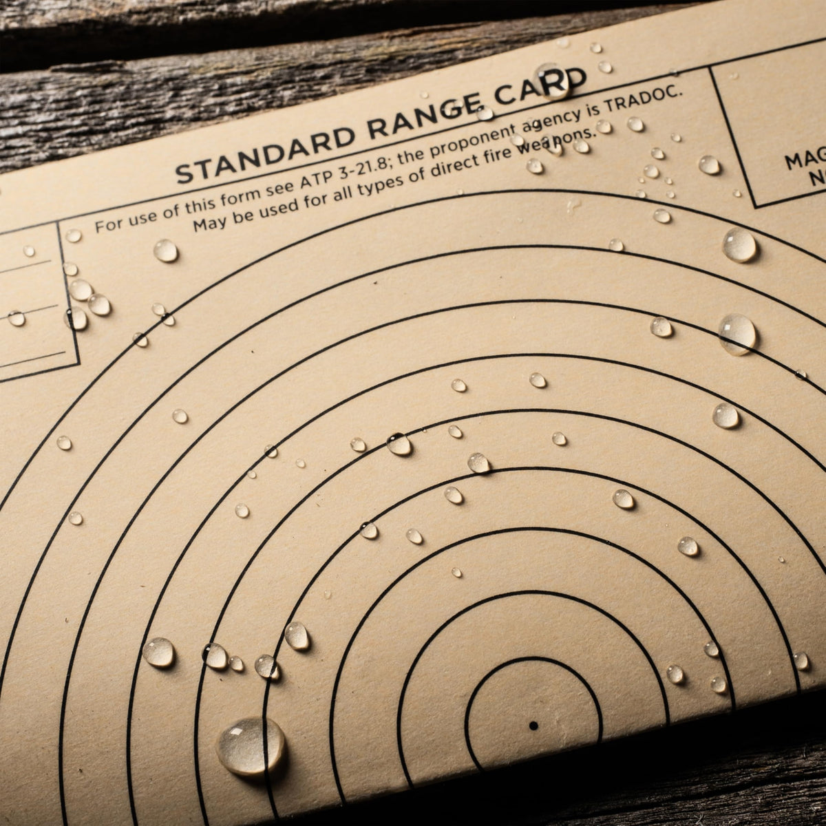 Rite in the Rain All-Weather Combat Card, Range Card, 6" x 5", 50 Weatherproof Cards (No. RC991T)