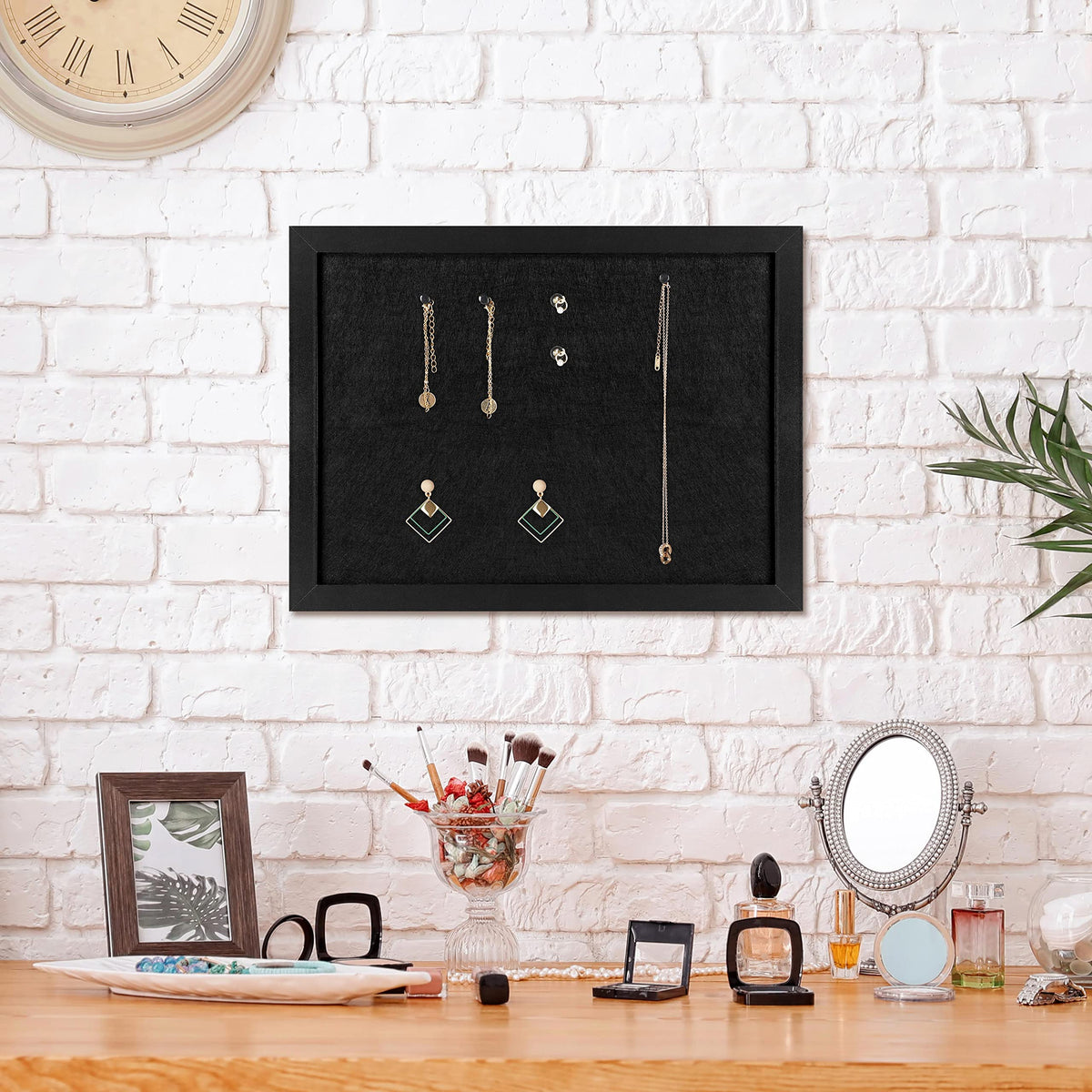 TORASO Cork Board Bulletin Board, 11" X 8" Cork Boards for Walls with Pins, Eye Bolts, gaskets