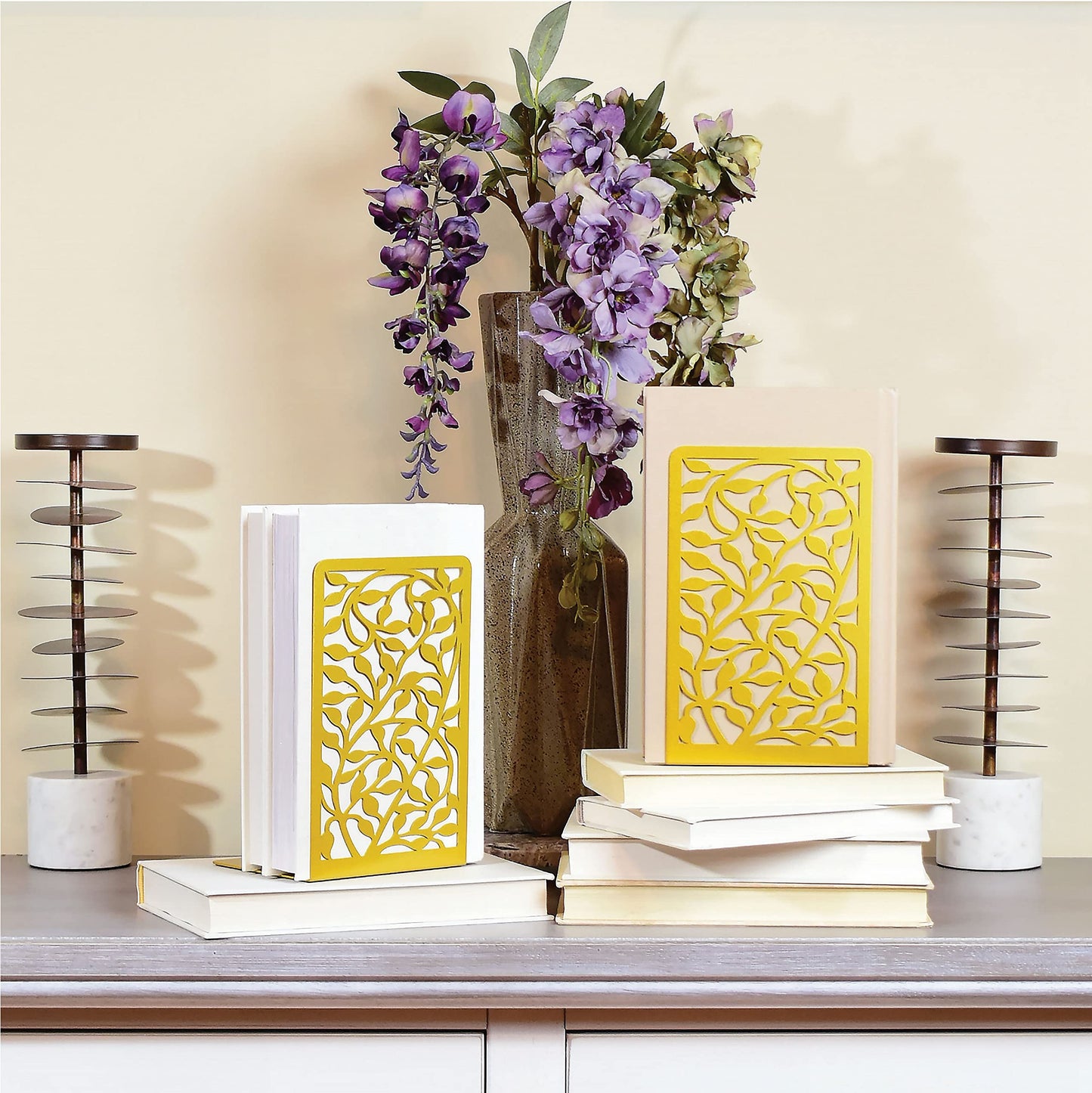 CNK Book Ends Bookends for Decorative Books Holder Bookend Shelves End Hold Heavy Duty Holders