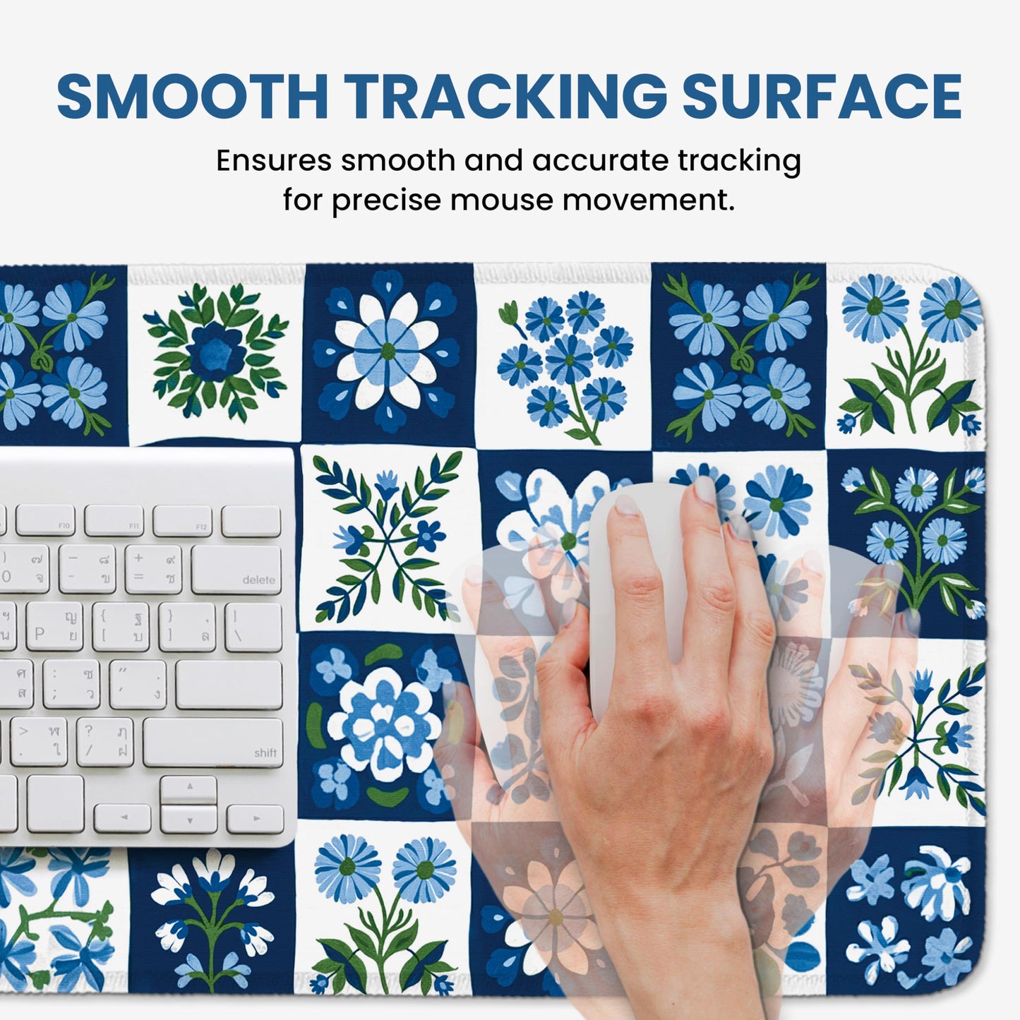 ZapDesk Large Desk Mat, Extended Mouse Pad for Desktop, 31.5" x 11.8"