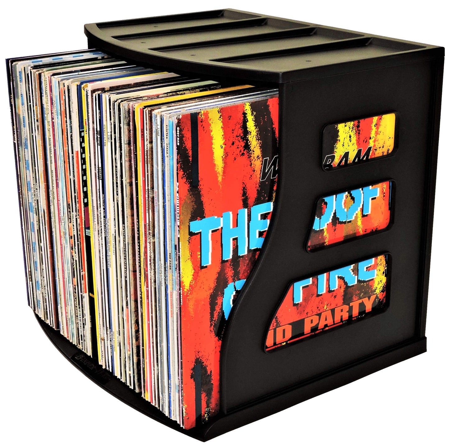 Binder Way - Vinyl Record Storage Holder, LP Box, Scrapbook 12x12 Paper Rack, Desktop Organizer