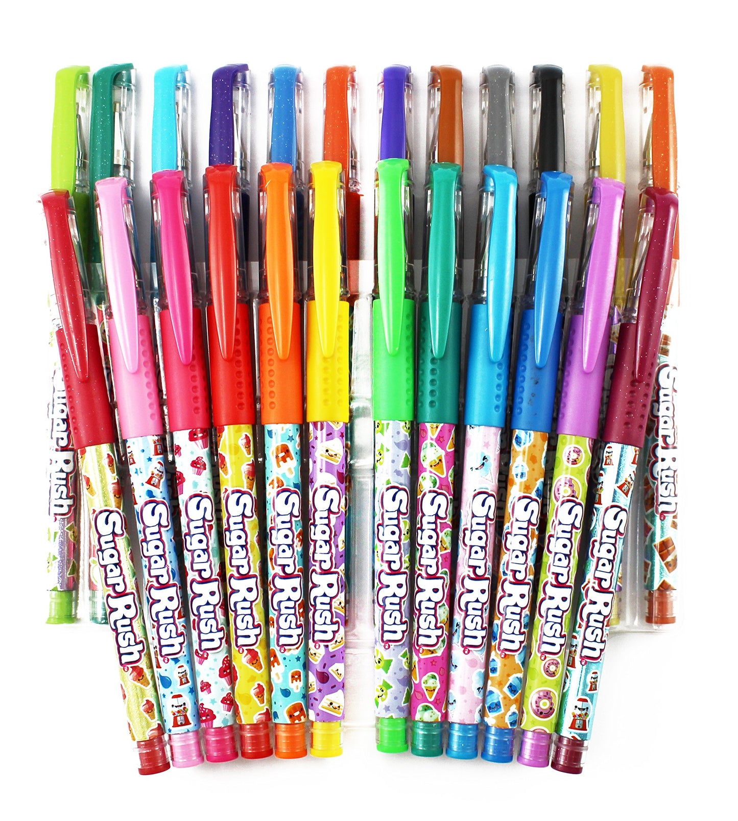 Scentos Scented Gel Pens - 24-Count - Assorted Color Pens for Kids or Adults in Sugar Rush Candy