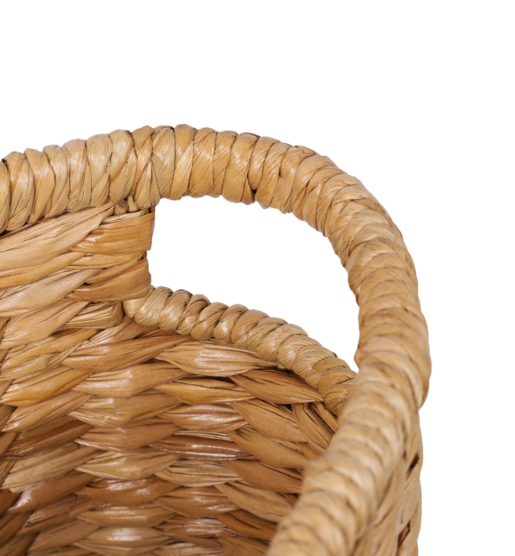 BIRDROCK HOME Sea Grass Storage Basket with Handles - Woven Sea Grass Decorative Rectangle