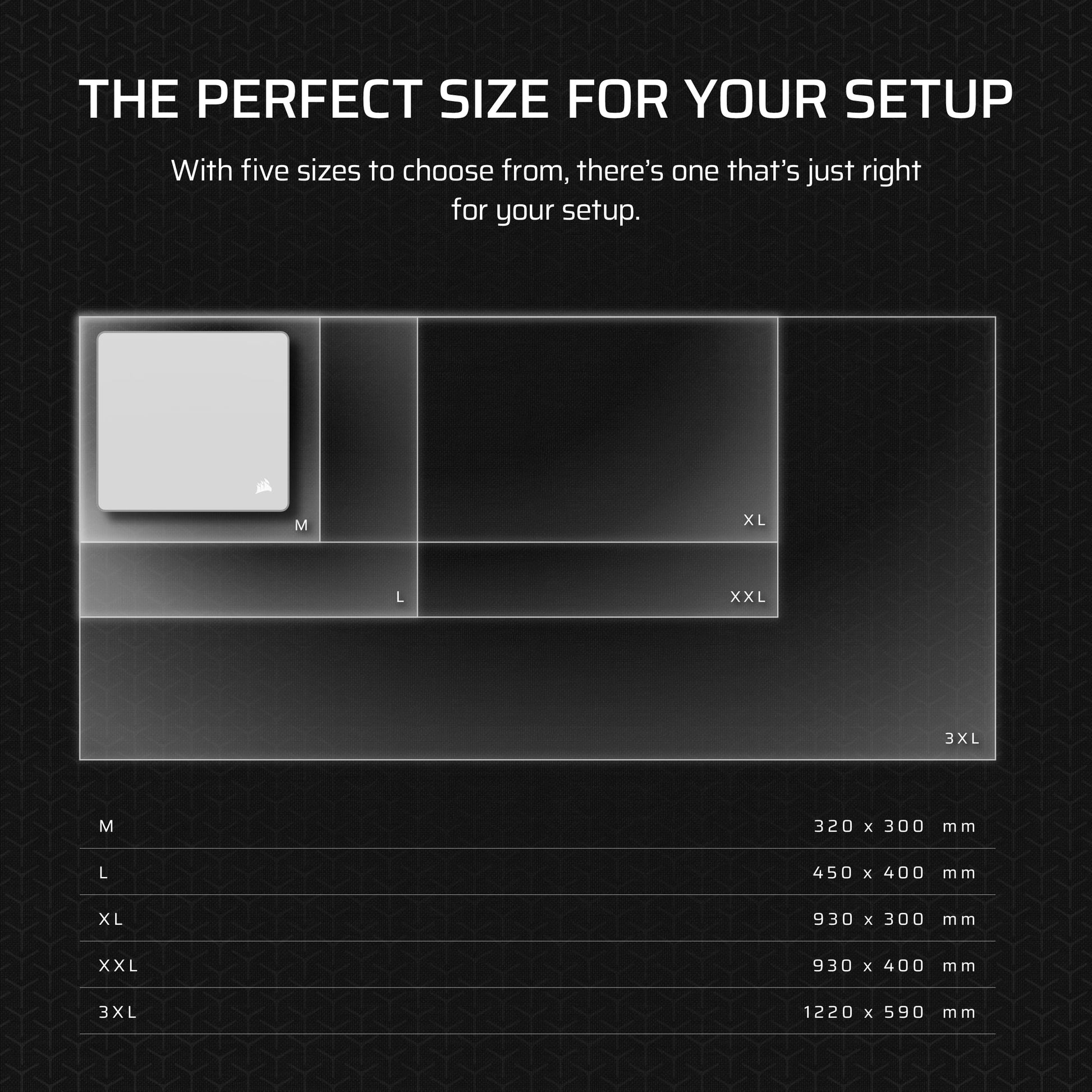 Corsair MM Anti-Fray Cloth Gaming Mouse Pad – Gray