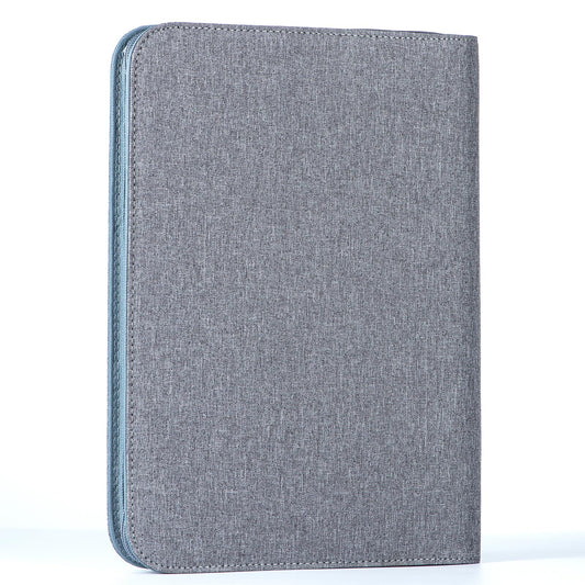 Lanxivi 48 Fountain Pen Case Gray Organizer Bag, Waterproof Canvas Pen Display Holder with YKK