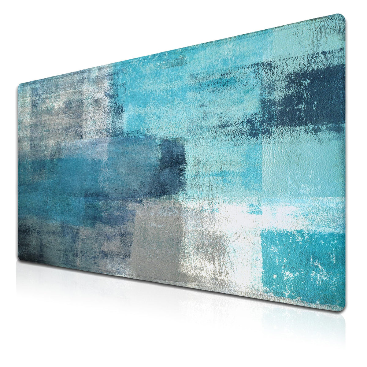 Samgula XXL Mouse Pad Turquoise and Gray, Extra Large Mouse Pad Gaming Desk Mats, Oversized