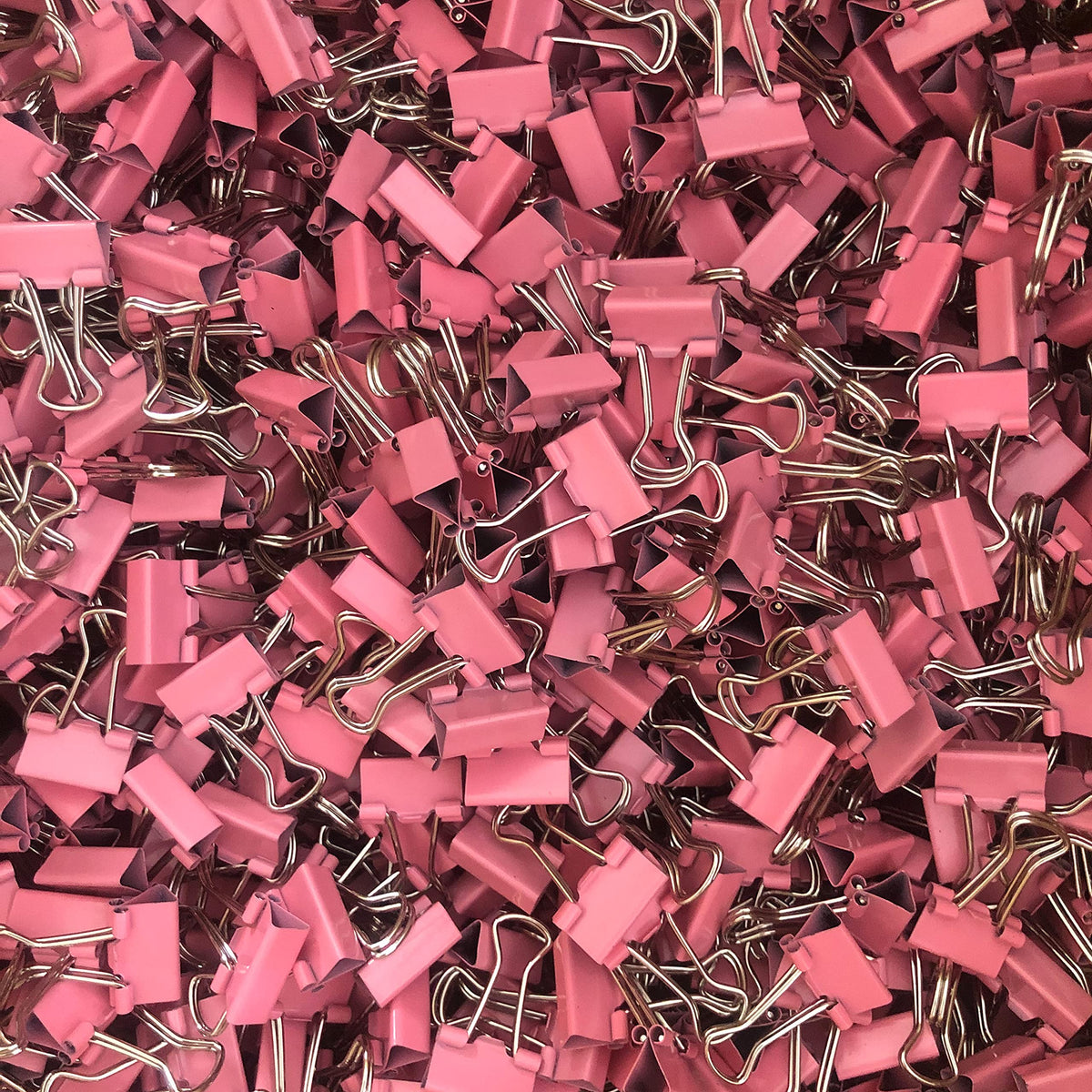 Mini Binder Clips, 5/8" / 0.6 inches / 15 mm a Little Bit Scratch Paper Clips 40 PCS (40 PCS, Pink)