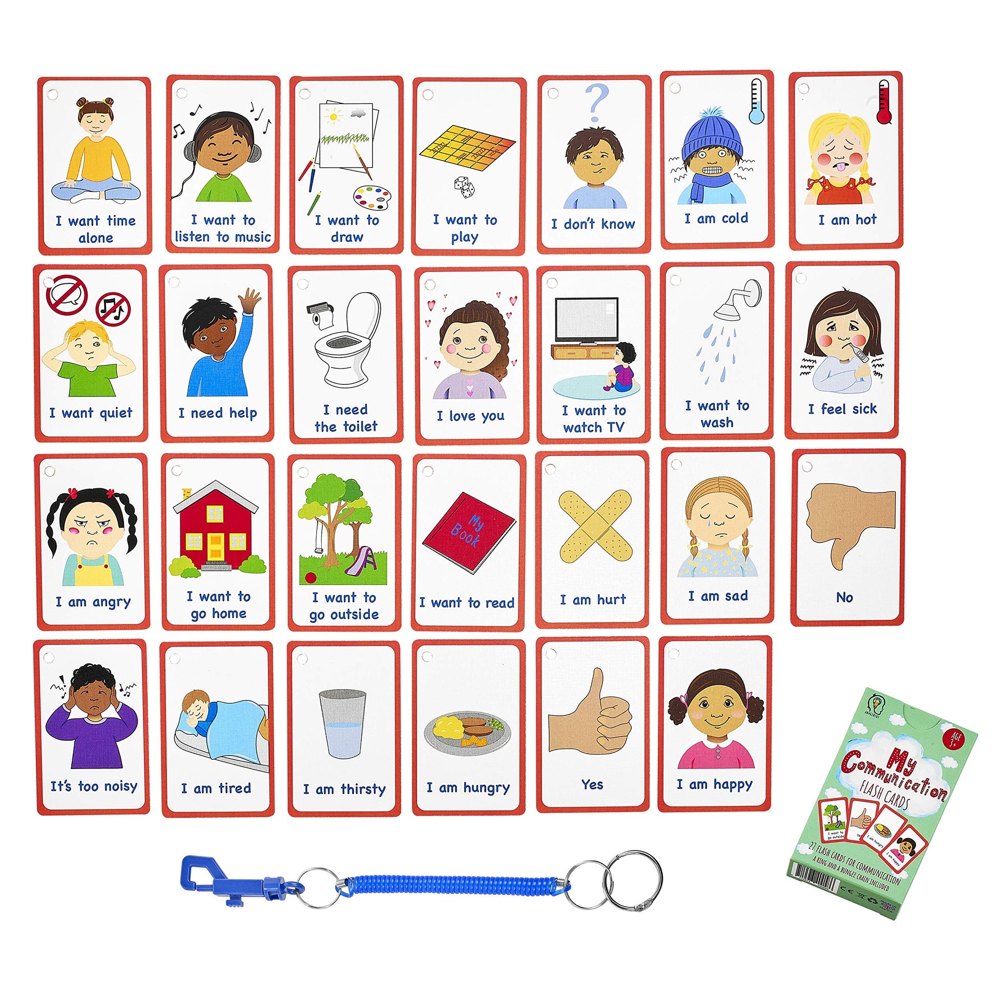 Amonev Special Needs My Communication Cards for Special Ed, Speech Delay Non Verbal Children and