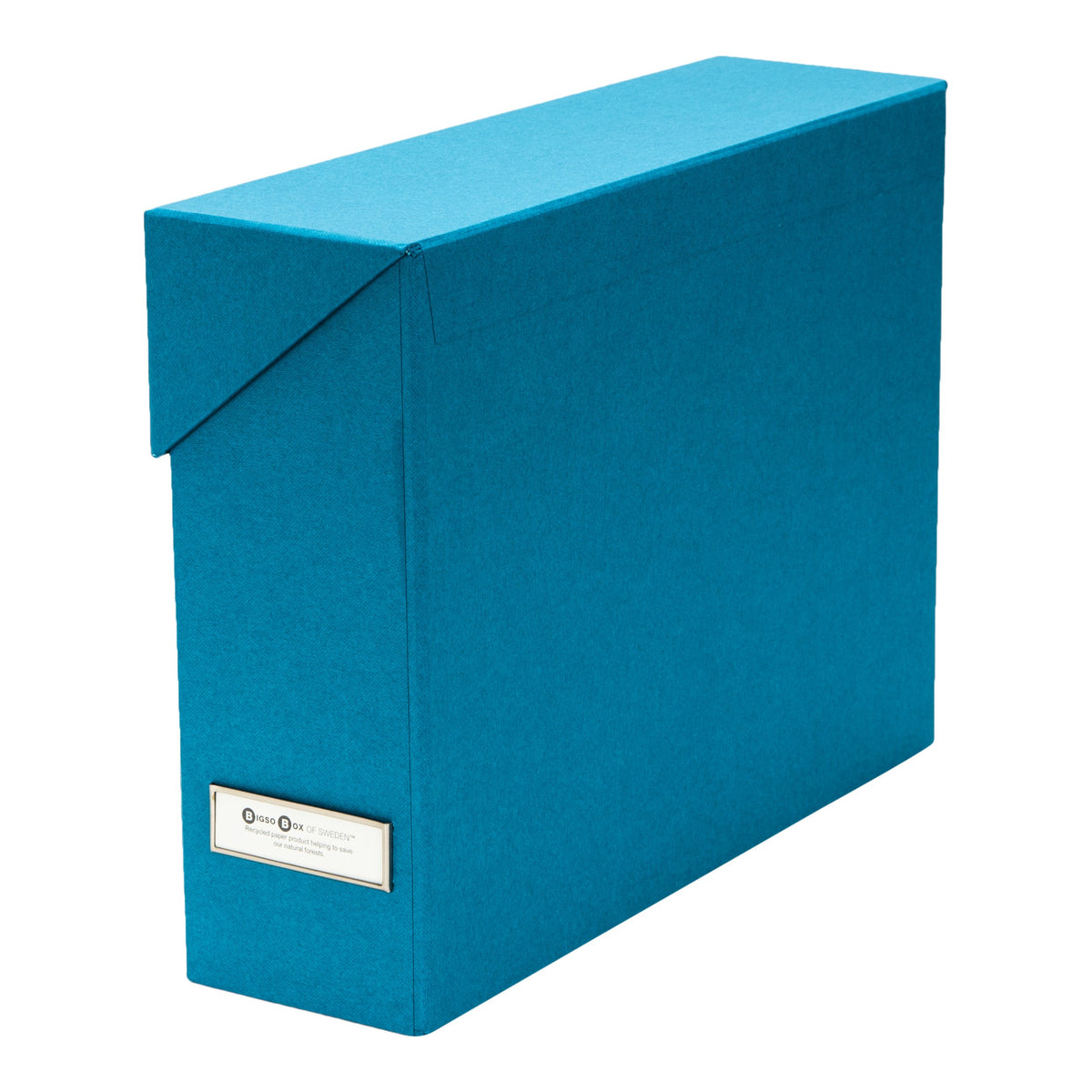 Bigso Lovisa Fiberboard Label Frame 12 File Storage Box | Document Organizer for Important
