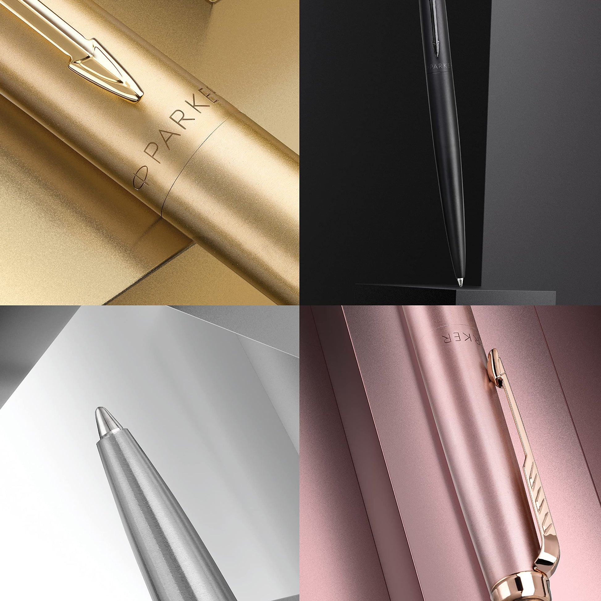 Parker Jotter XL Monochrome Collection, Stainless Steel, Medium Point, Ballpoint Pen with Blue Ink