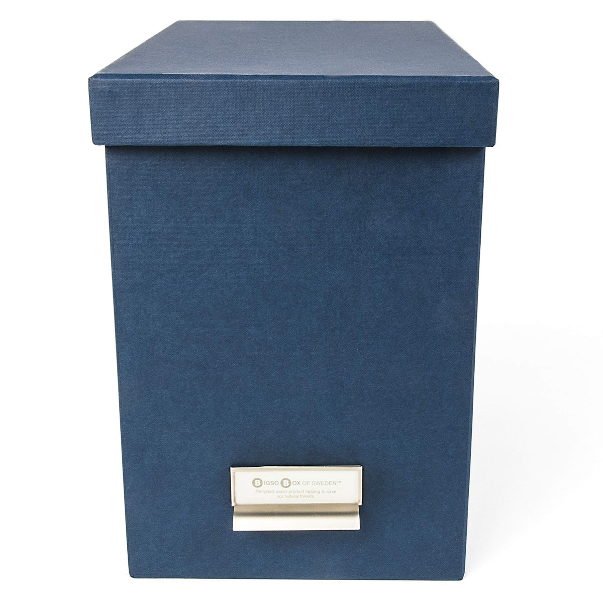 Bigso John Fiberboard Label Frame Desktop File Storage Box - Document Organizer for Important