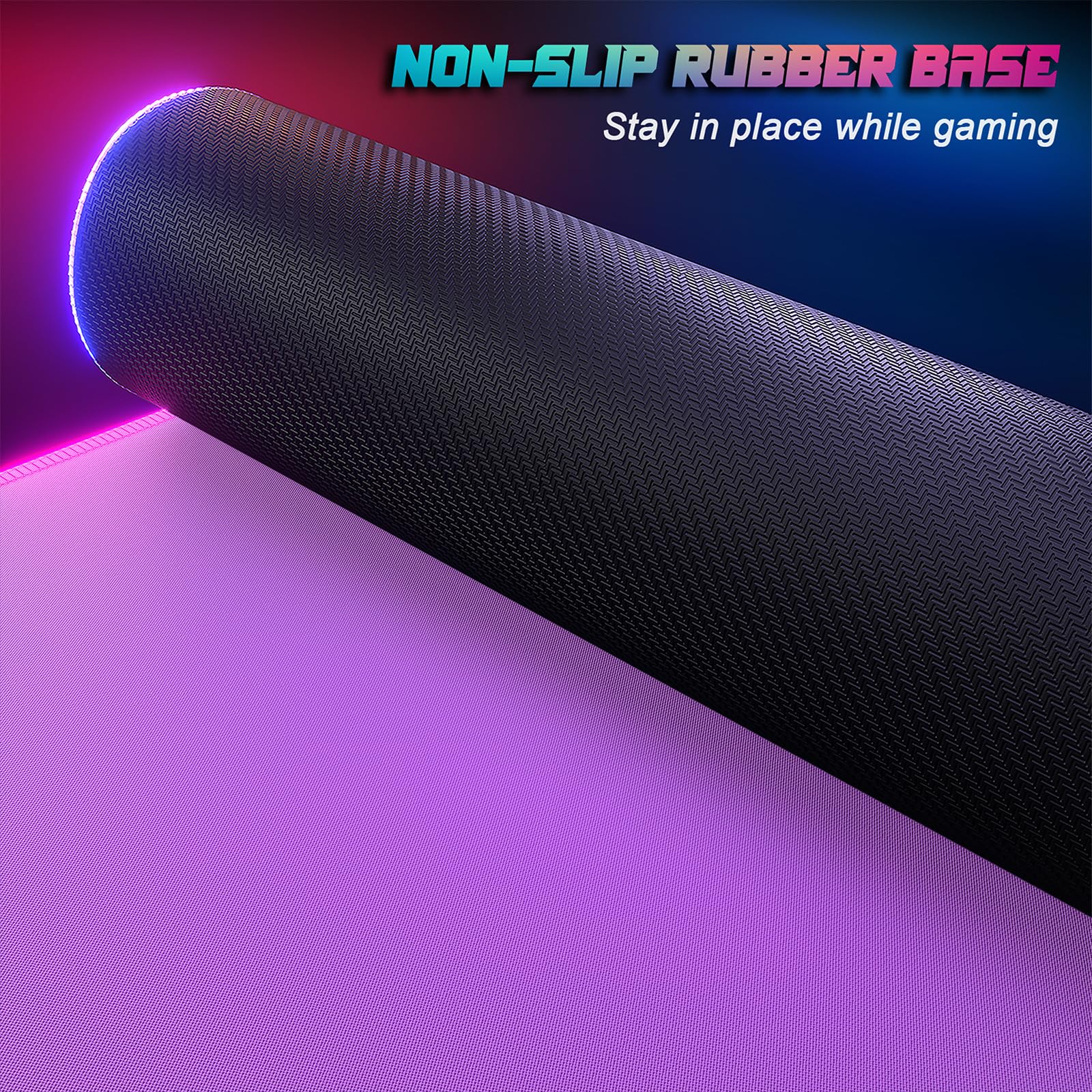 ITNRSIIET RGB Gaming Mouse Pad, Full Desk XL Extended Large Gaming Mousepad, 12 Lighting Modes 30%