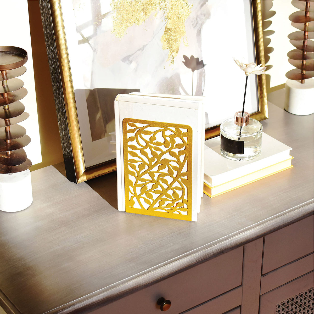 CNK Book Ends Bookends for Decorative Books Holder Bookend Shelves End Hold Heavy Duty Holders