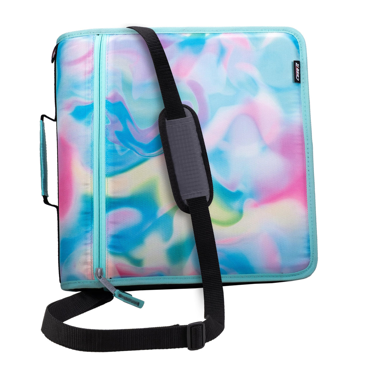 Case-it School Zipper Binder | 3-Inch O-Rings | 600-Sheet | D-146 Aqua