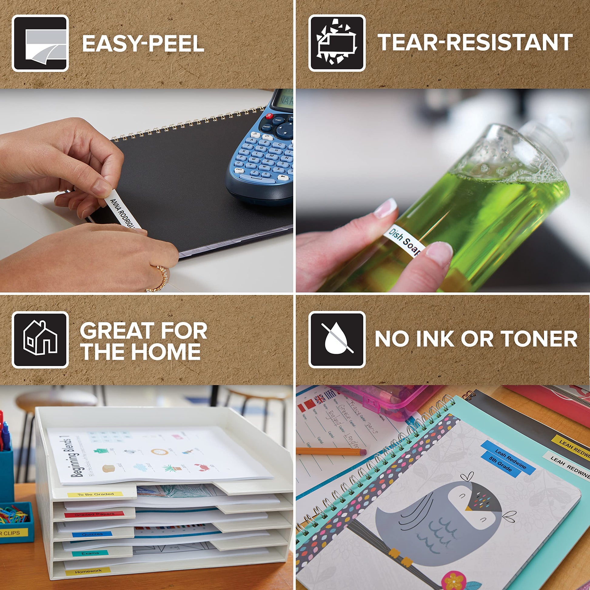Dymo LetraTag LT-100H Handheld Label Maker | ABC Keyboard Label Printer with Easy-to-Use, 13