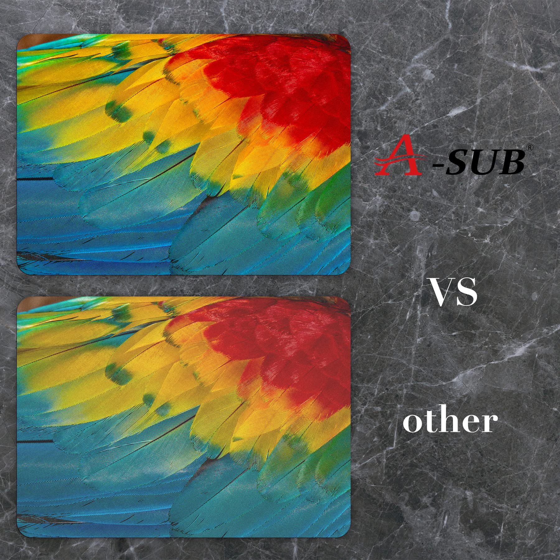 A-SUB Sublimation Mouse Pad Blank 3mm, 11 Pcs, 9.4x7.9x0.12 Inches