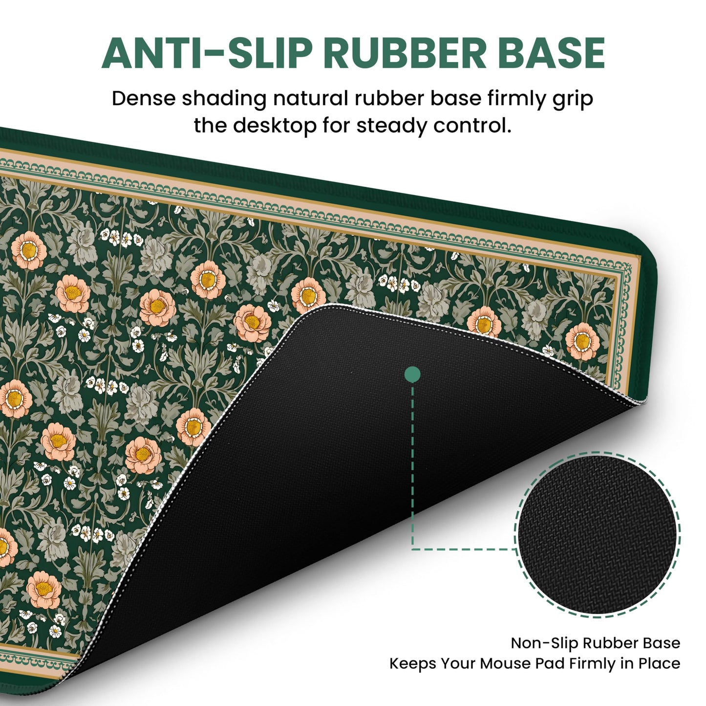 ZapDesk Large Desk Mat, Extended Mouse Pad for Desktop, 35.4" x 15.7"