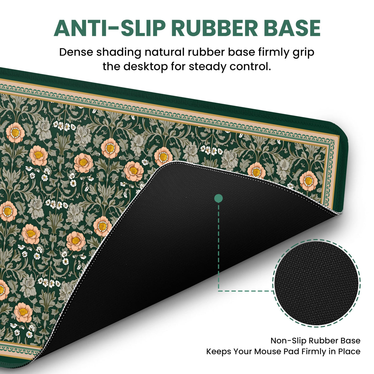ZapDesk Large Desk Mat, Extended Mouse Pad for Desktop, 35.4" x 15.7"