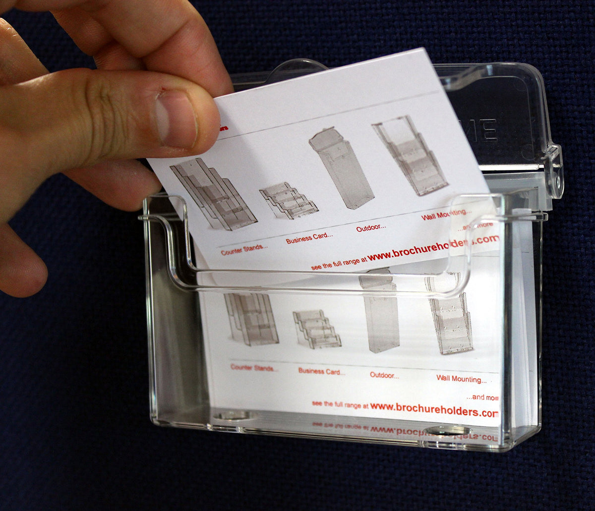 Taymar OD95 Single Pocket Outdoor Landscape Business Card Holder - Clear