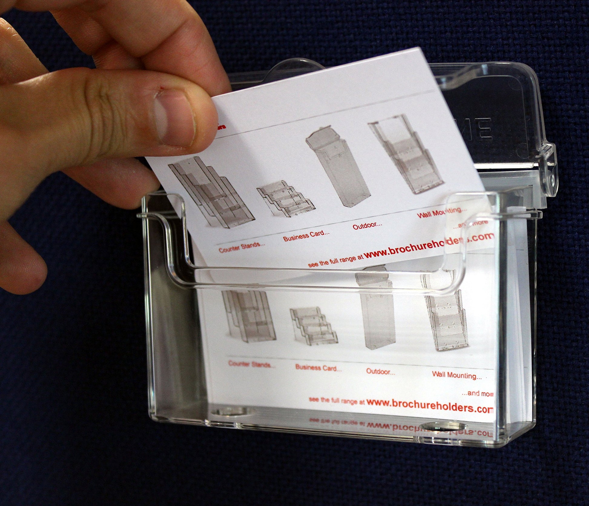 Taymar OD95 Single Pocket Outdoor Landscape Business Card Holder - Clear