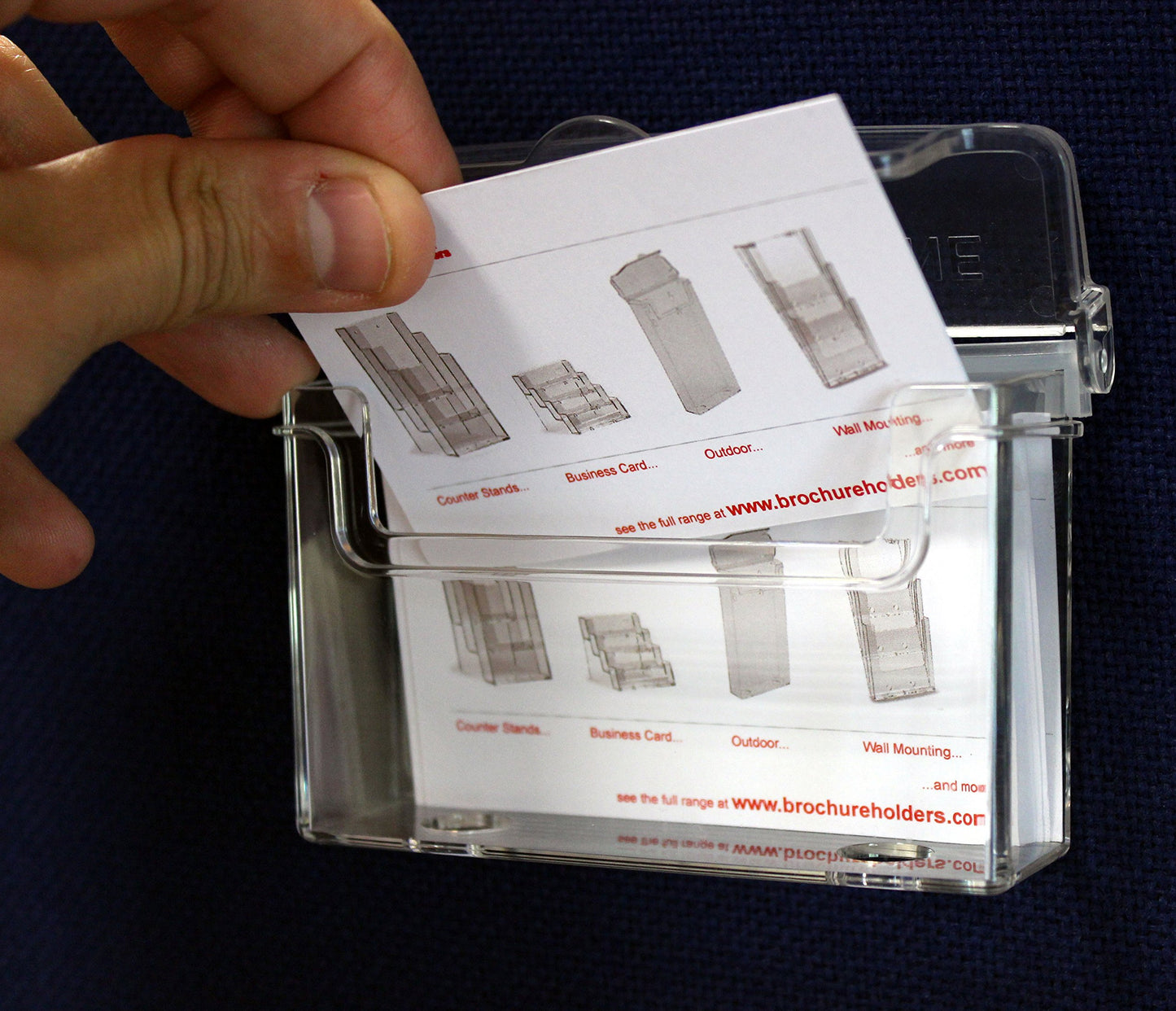 Taymar OD95 Single Pocket Outdoor Landscape Business Card Holder - Clear (Pack of 2) OD95_X2