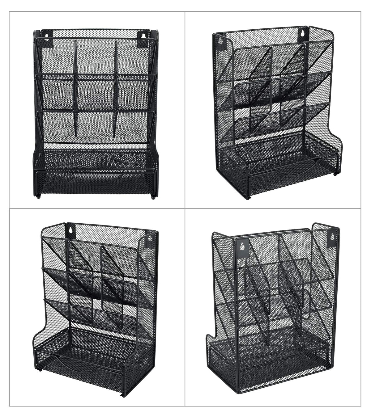 PAG-Mass Desk Organizer with Drawer Office Supplies and Accessories Storage Caddy Hanging Wall