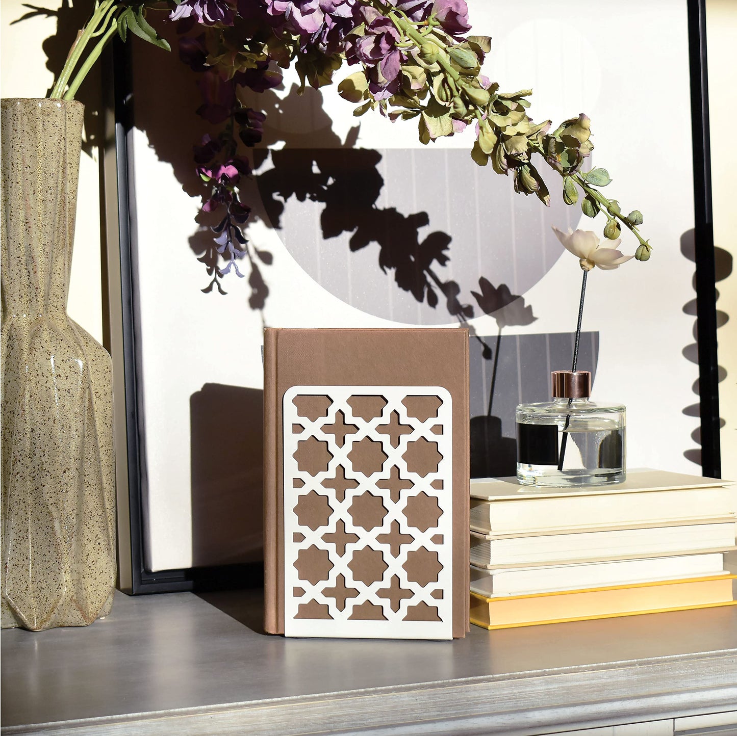 CNK Book Ends Bookends for Decorative Books Holder Bookend Shelves End Hold Heavy Duty Holders