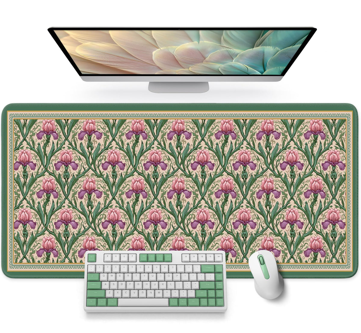 ZapDesk Large Desk Mat, Extended Mouse Pad for Desktop, 35.4" x 15.7"