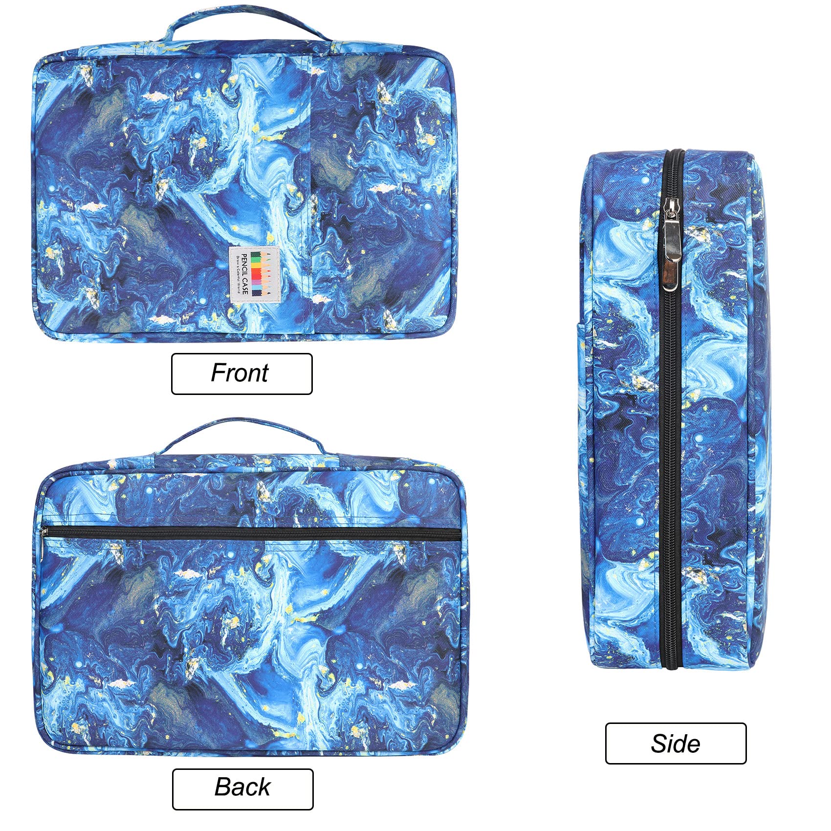 BOMKEE Large Capacity Pencil Case for Adults, 304 Slots Pen Case Pencil Case Multi Compartments