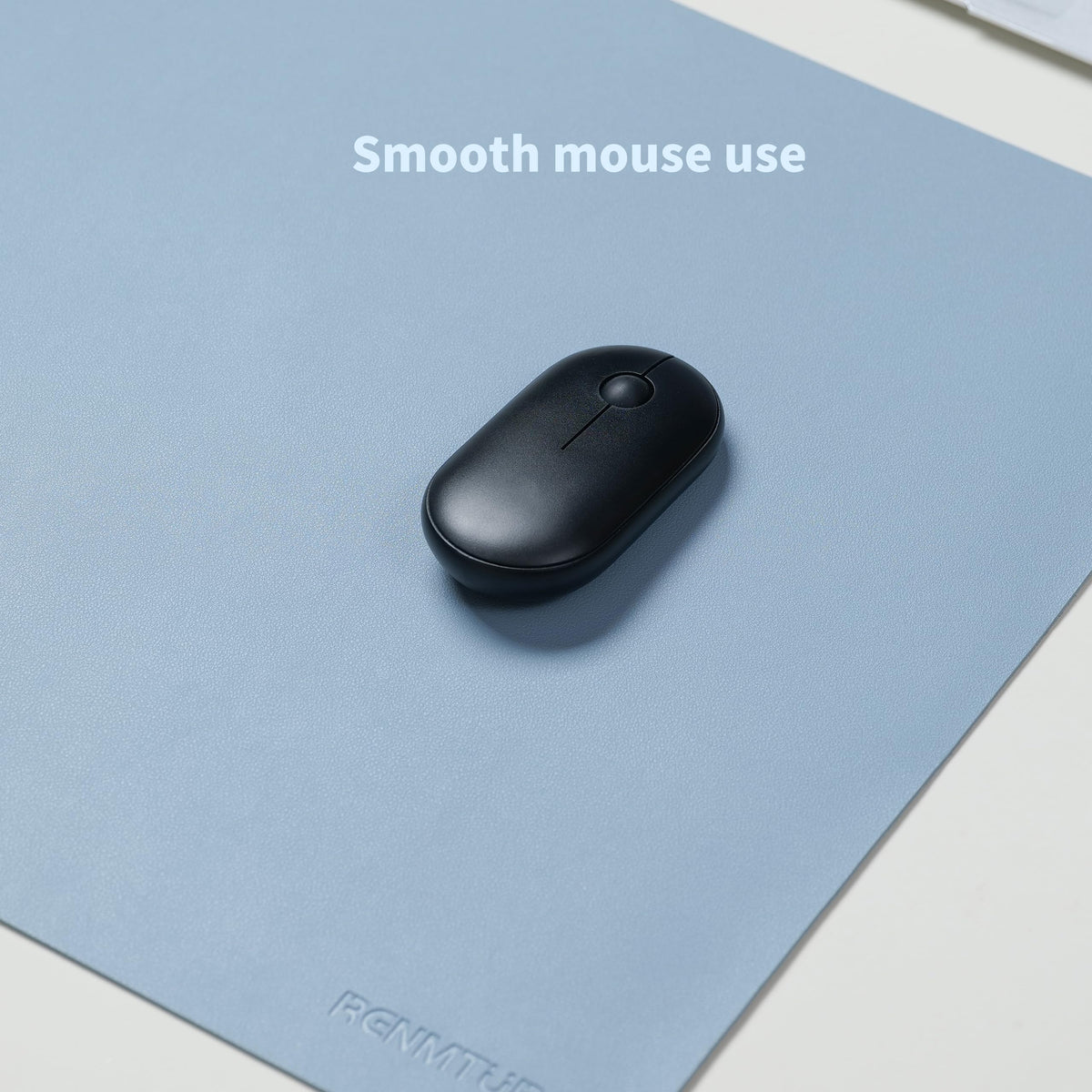 RENMTURE PU Mouse Pad, Faux Leather Large Desk Pad, Home Work Office Accessories, Non-Slip Desk