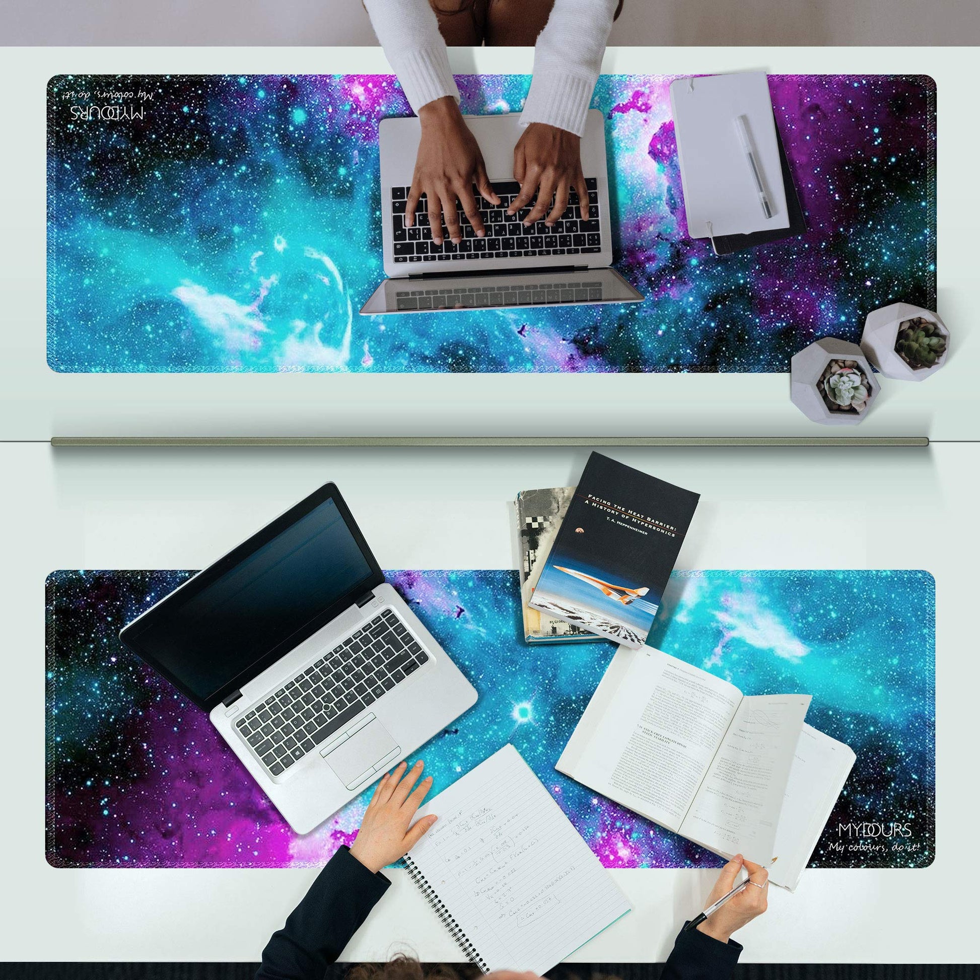 Mydours XXL Gaming Mouse Pad 48x16 Inches, Extra Large Mouse Pad with Fabric & Non-Slip Rubber
