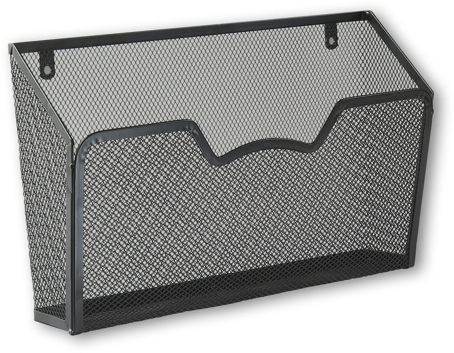 Simple Houseware Wall Mount Single Pocket File Holder, 3-Pack, Black