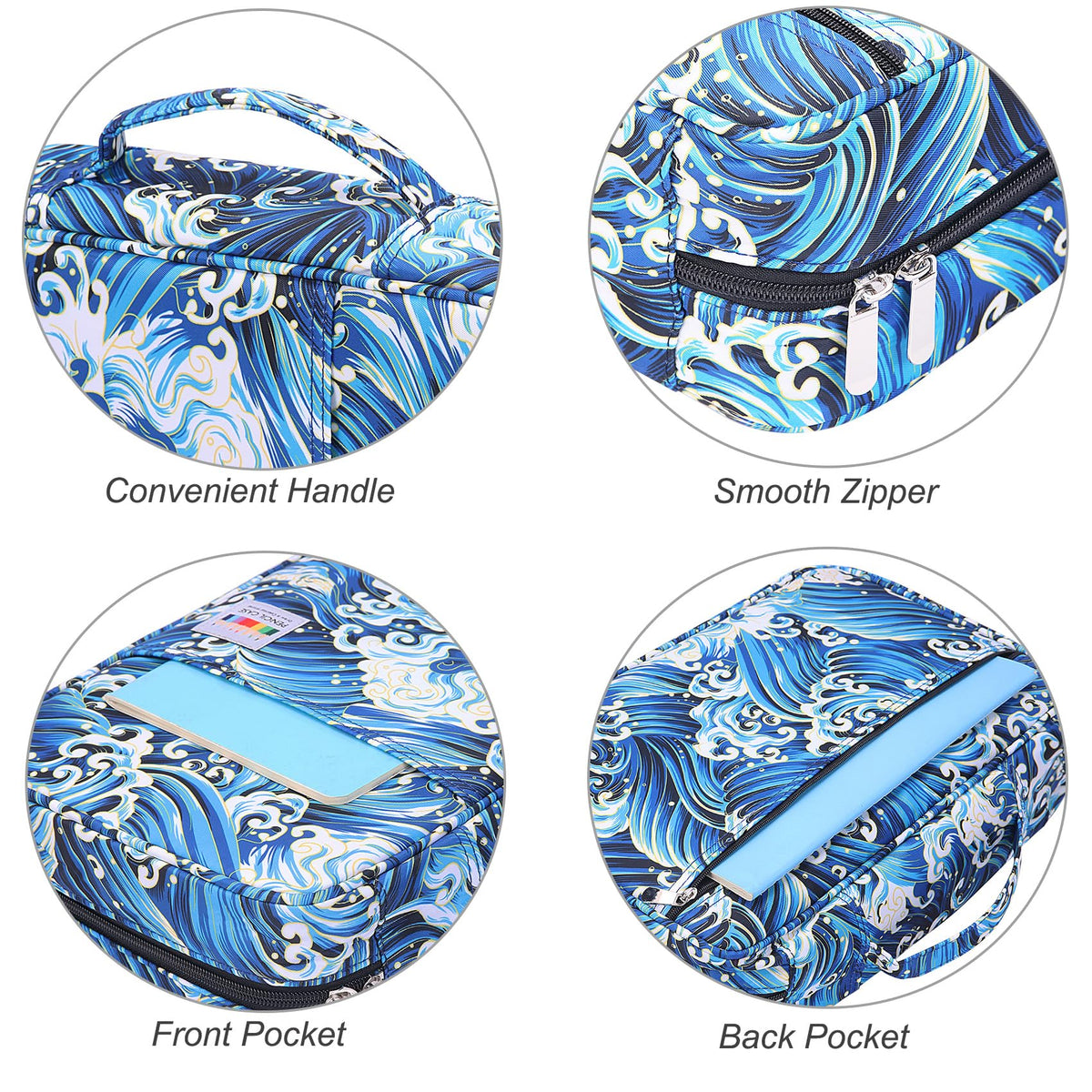BOMKEE Large Capacity Pencil Case for Adults, 304 Slots Pen Case Pencil Case Multi Compartments