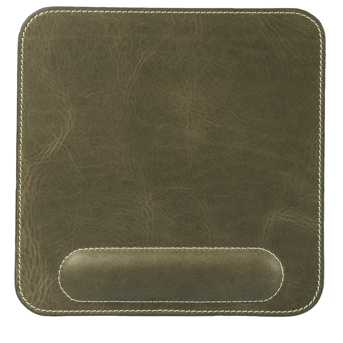 Londo Top Grain Leather Mouse Pad with Wrist Rest – Ergonomic Support, Non-Slip Base, Smooth Surface