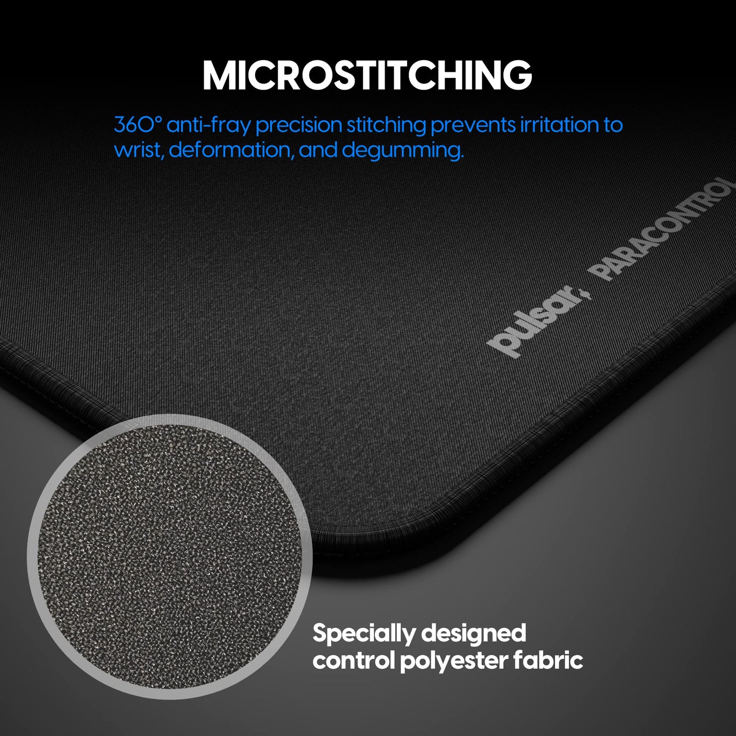Pulsar Gaming Gears ParaControl v2 Gaming Mouse Pad, XL, Black