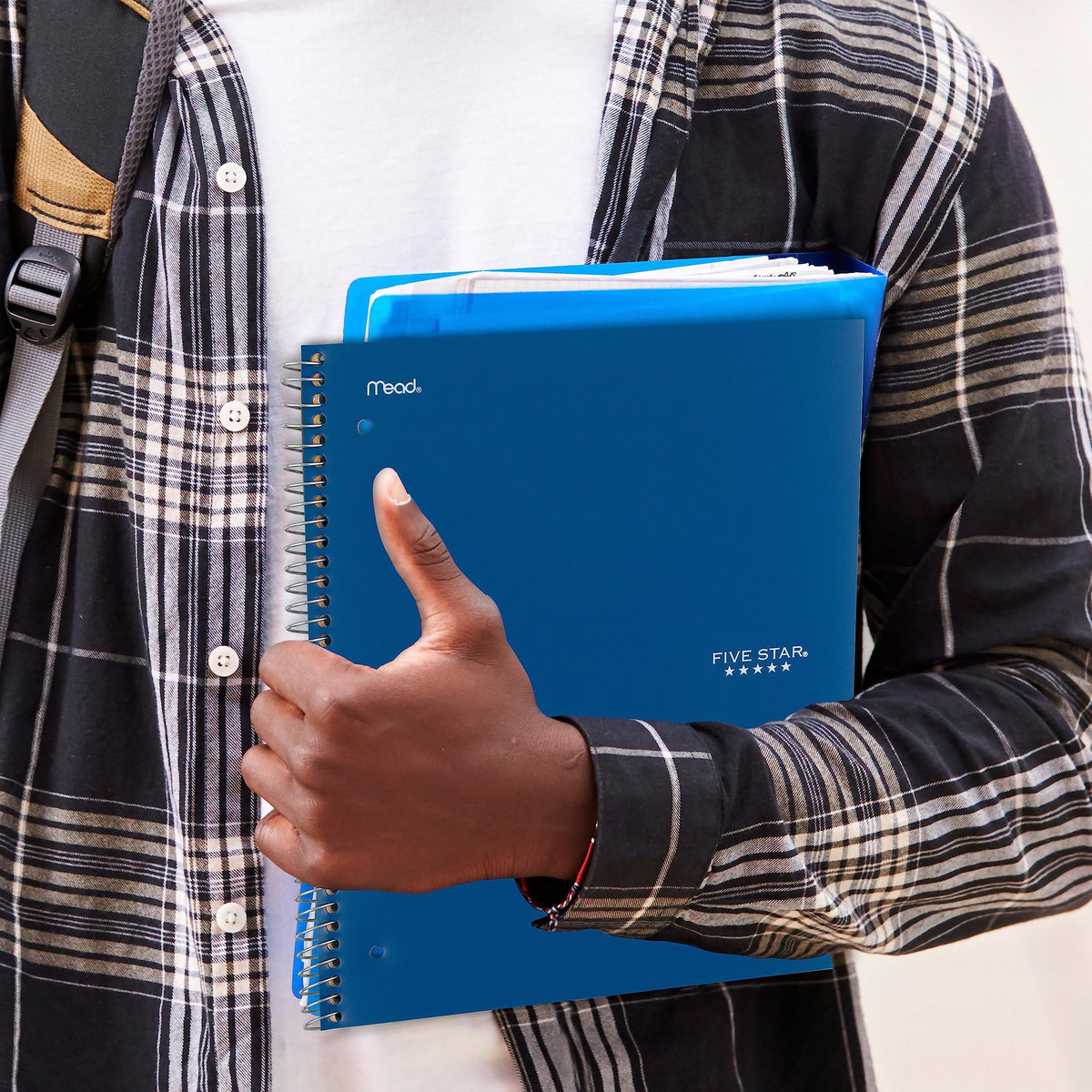 Five Star Spiral Notebook + Study App, 3 Pack, 3 Subject, College Ruled Paper, Fights Ink Bleed