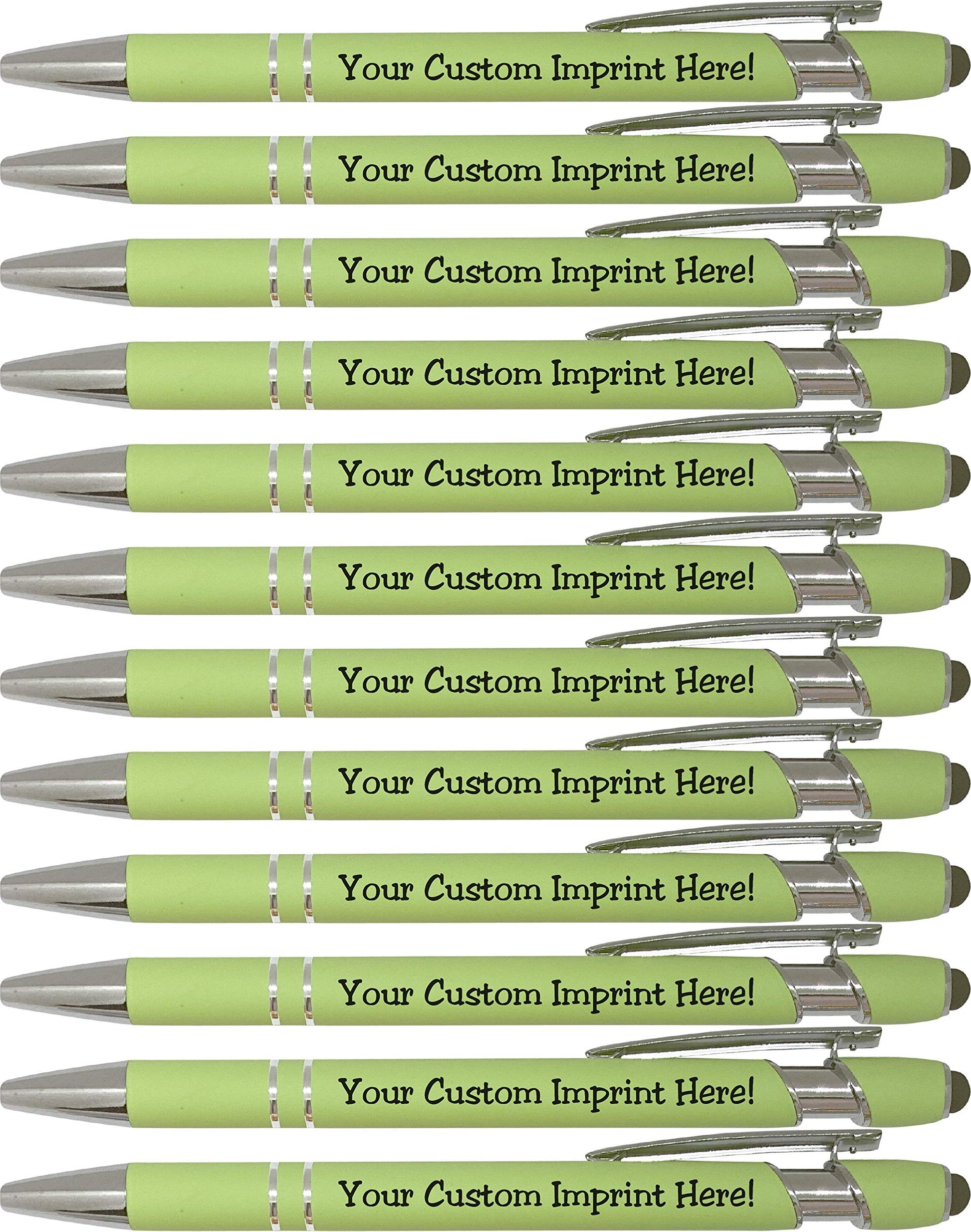 ExpressDesigns™ - Pastel Premium Custom Pens with Stylus | Personalized Soft-Touch Metal Printed