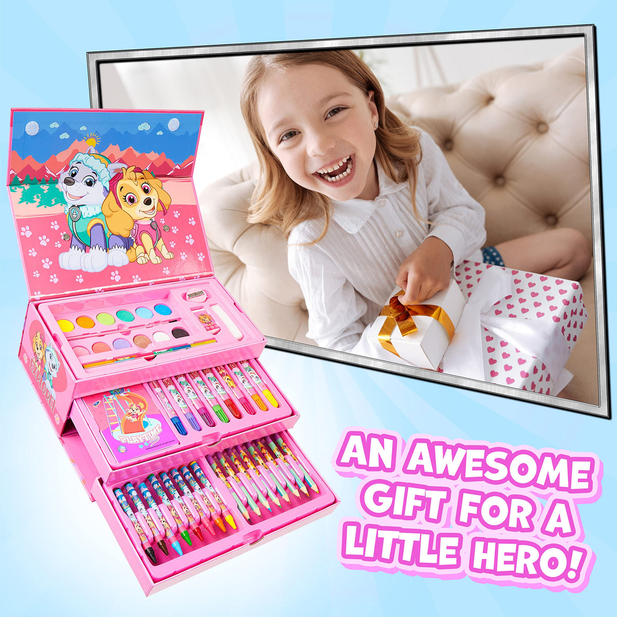 Paw Patrol Colored Pencils Art Supplies Kids Set Coloring Stationery Girls Boys Drawing Pencils