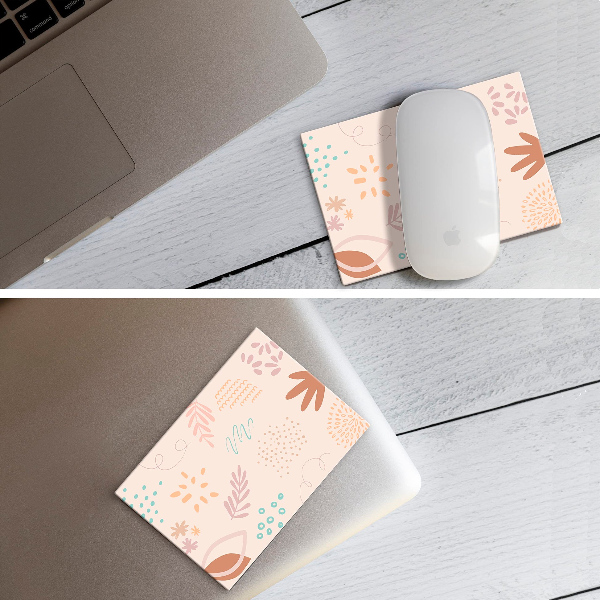 Mouse Pad Adhesive Bottom - Sticks to Any Surface - Portable - Webcam Covers and Screen Cleaner