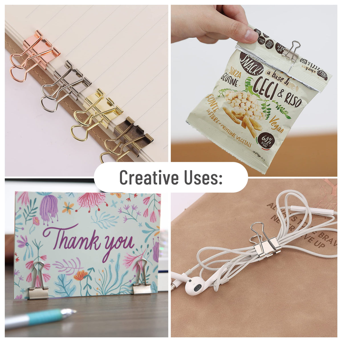 Mr. Pen- Small Binder Clips, 50 pcs, 0.75", Small Size
