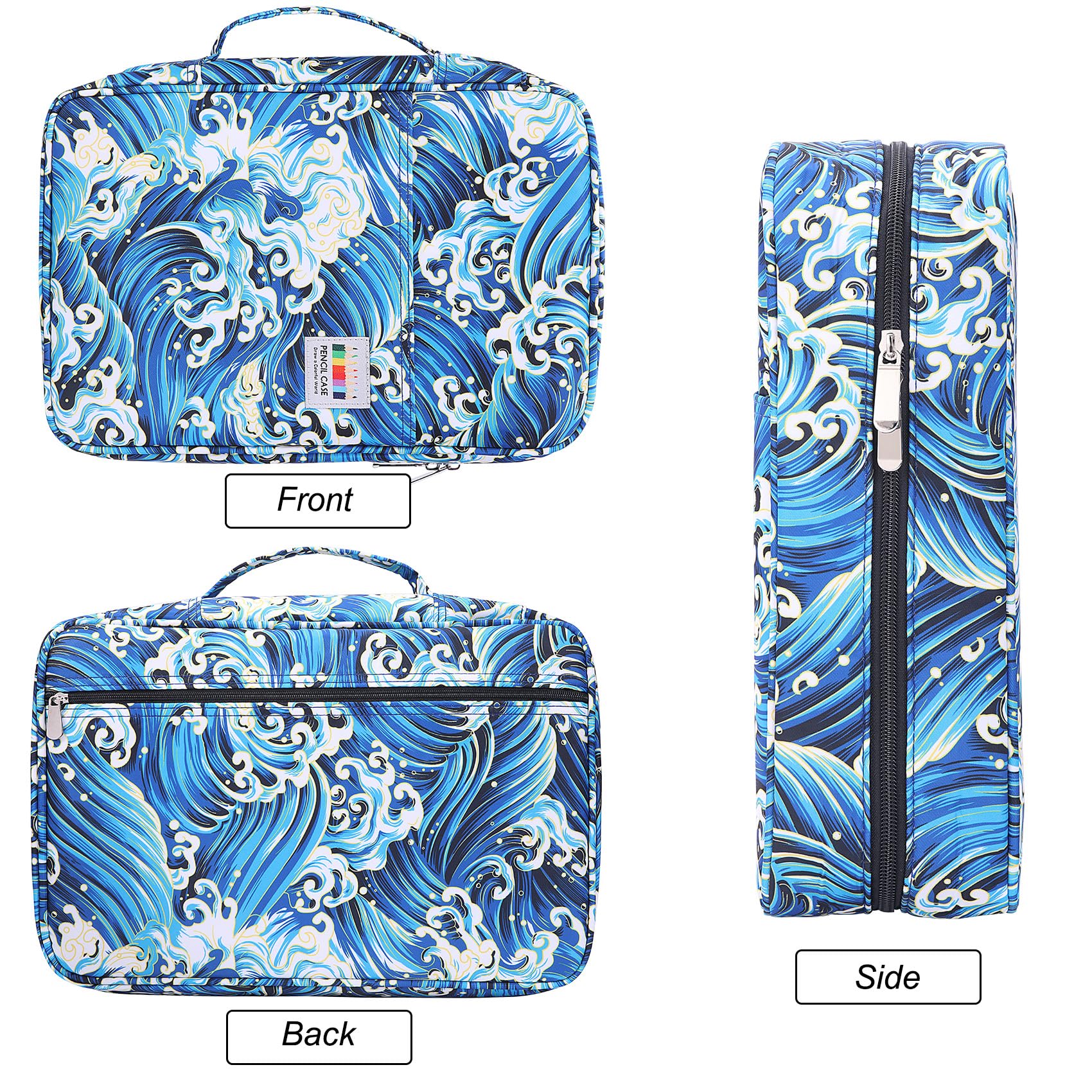BOMKEE Large Capacity Pencil Case for Adults, 304 Slots Pen Case Pencil Case Multi Compartments