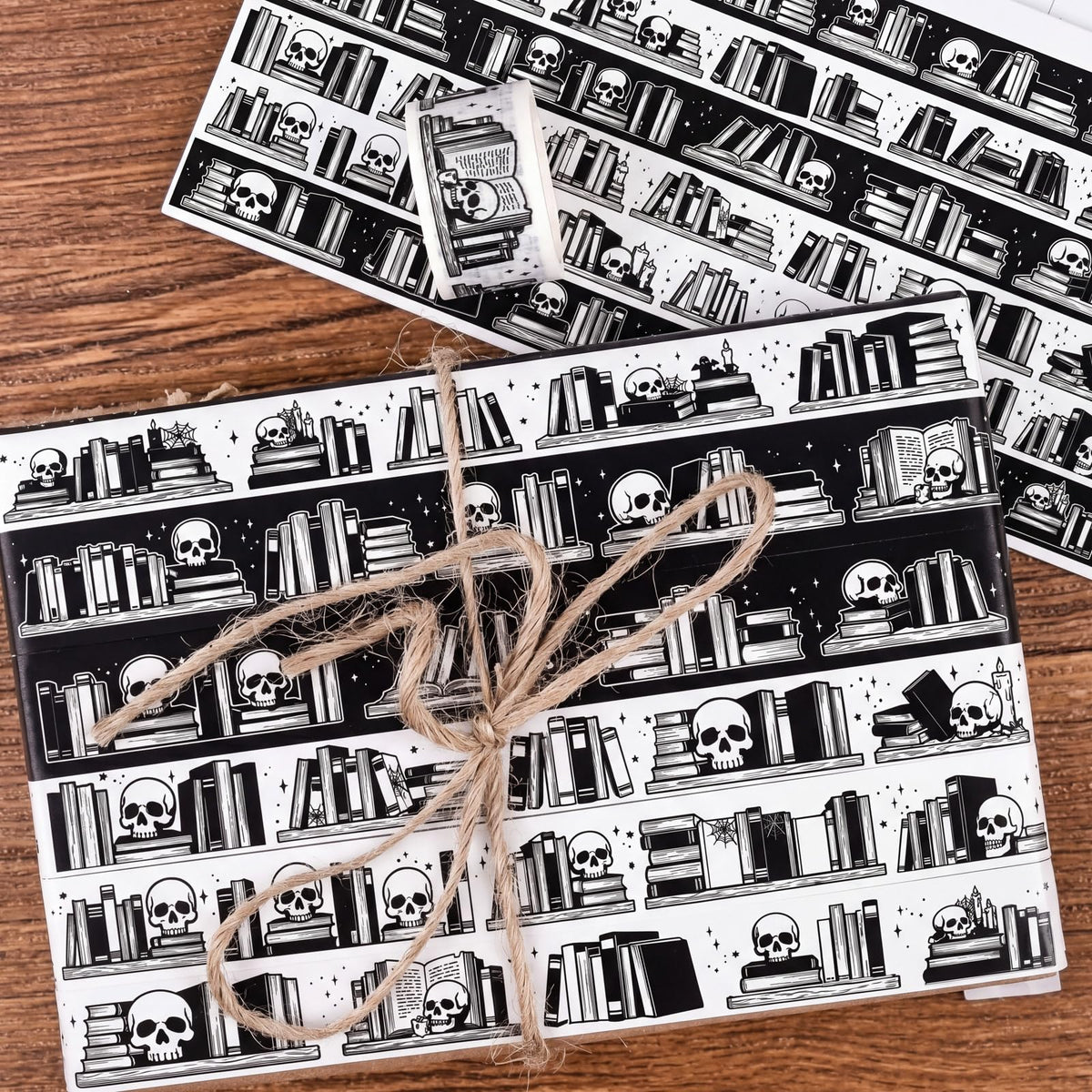 Janlaugh 24 Rolls Halloween Gothic Washi Tape, Book Washi Tape